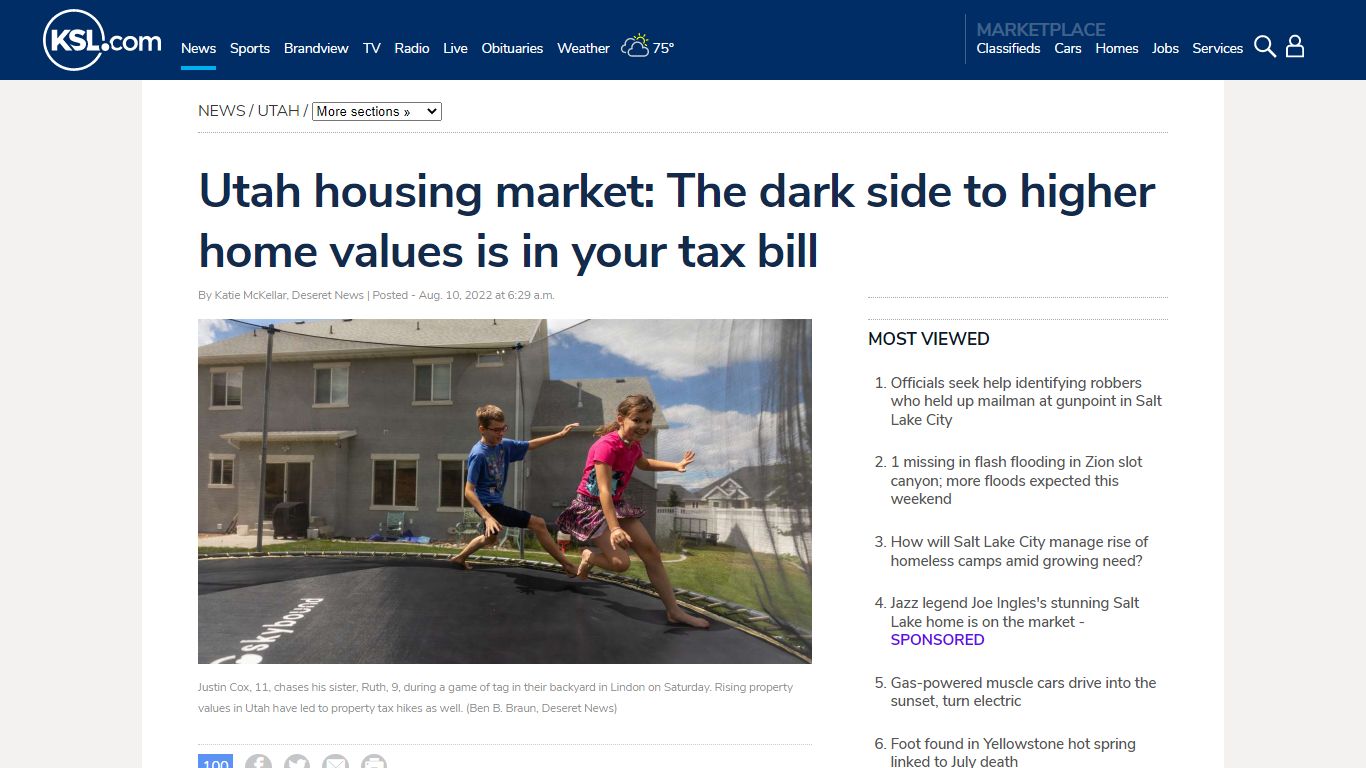 Utah housing market: The dark side to higher home values is in your tax ...